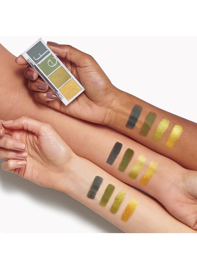 elf Bite-Size Eyeshadow, Ultra-Pigmented Eye Makeup Quad, 4 Matte & Shimmer Shades, Creamy & Blendable Powder, Hot Jalapeño, 0.12 Oz - Image 5