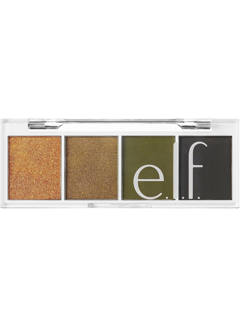 elf Bite-Size Eyeshadow, Ultra-Pigmented Eye Makeup Quad, 4 Matte & Shimmer Shades, Creamy & Blendable Powder, Hot Jalapeño, 0.12 Oz - Image 3