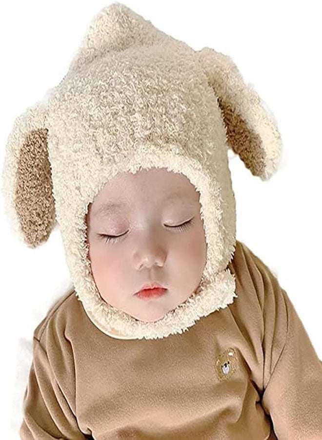 RATSAW Toddler Baby Knitted Beanie Hat for Boys Girls Warm Cap Infant Winter Hat with Earflaps Sherpa Beanie Hats 1 to 3 Years Infant - Image 1