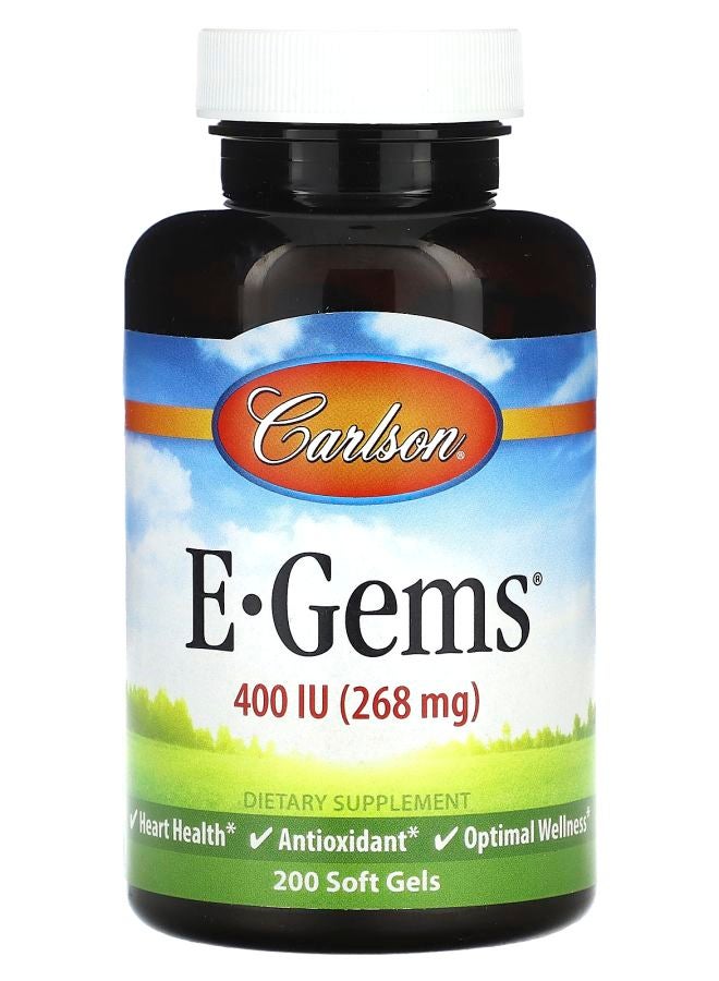 E Gems 400 IU (268 mg) 200 Soft Gels