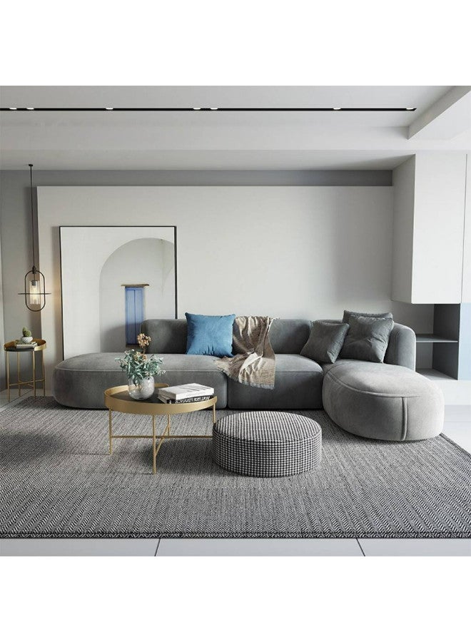 Al Home 5 Seater L-shape Sofa 350×170×80 Cm - Grey - Image 1