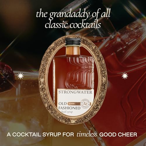 Strongwater Old Fashioned Mix - Makes 32 Cocktails - Handcrafted Old Fashioned Syrup with Bitters, Orange, Cherry, Organic Demerara Sugar - Craft Cocktail Mixer, Just Mix with Bourbon,Whiskey - 1 Pack - Image 3