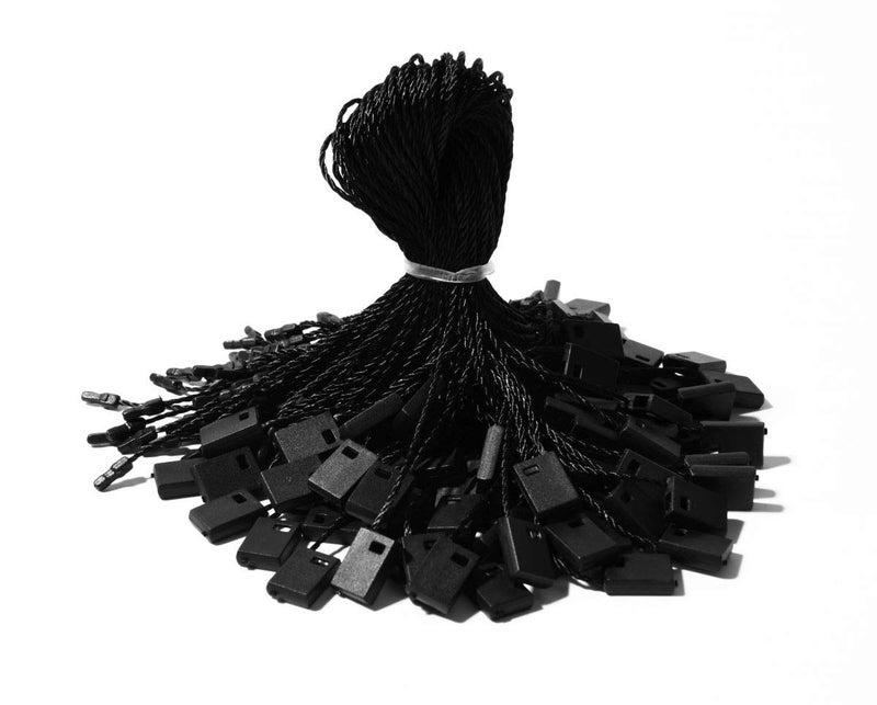 Vactidy Black Nylon Tag String 7" 1000 Pcs Lock Style - Image 1