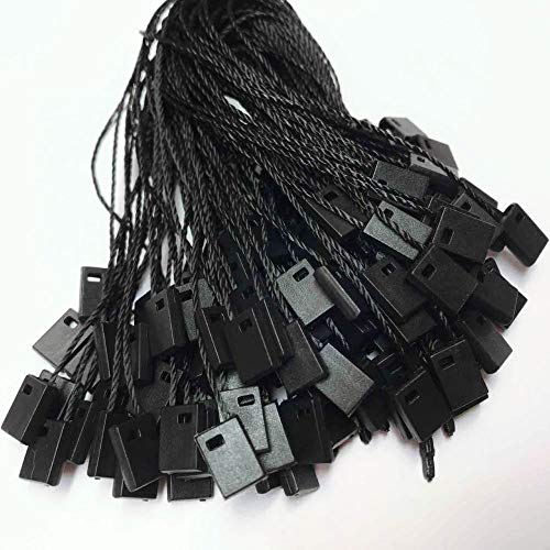 Vactidy Black Nylon Tag String 7" 1000 Pcs Lock Style - Image 3