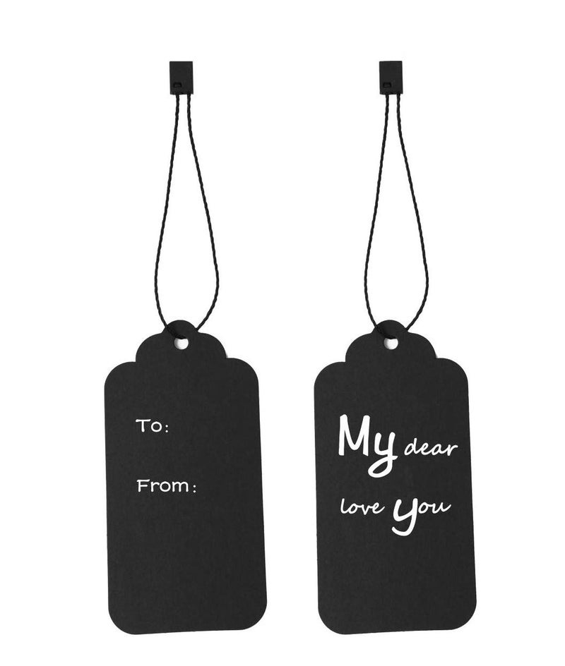 Vactidy Black Nylon Tag String 7" 1000 Pcs Lock Style - Image 4