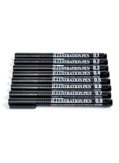 Art Line 8 Piece Artline  ILLUSTRTION Pen  - Image 3