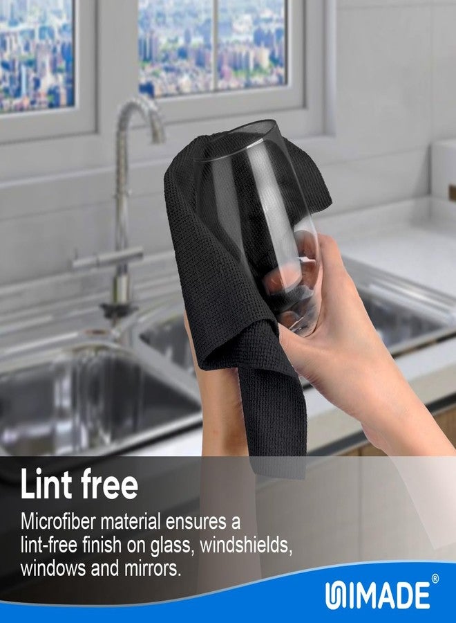 UNIMADE Microfiber Cleaning Cloth, 50 Pack Microfiber Towels for Cars Reusable Shop Rags Bulk Lint Free Cleaning Towels for Car Kitchen Automotive Bar Mechanic Restaurant Garage, 11.5"x 11.5", Black - Image 5