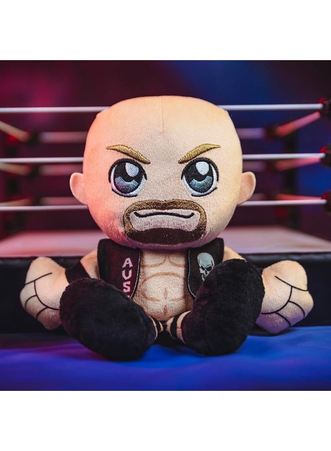 Bleacher Creatures دمى بلاتشر كريتشورز WWE ستون كولد ستيف أوستن 8 إنش كوريشا محشوة - لعبة شبيهة بشخصية ناعمة مستوحاة من تشيبي - Image 1