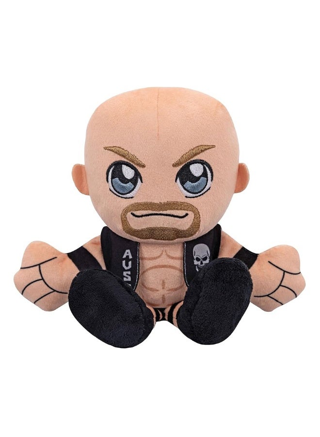 Bleacher Creatures دمى بلاتشر كريتشورز WWE ستون كولد ستيف أوستن 8 إنش كوريشا محشوة - لعبة شبيهة بشخصية ناعمة مستوحاة من تشيبي - Image 3