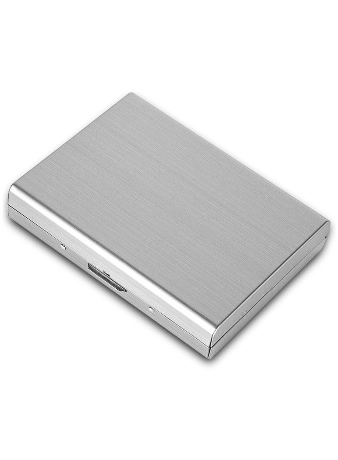 Aluminum Alloy Card Holder, RFID Protected, Unisex Adults, silvery, 10 Card Slots, Modern Style  - Image 1