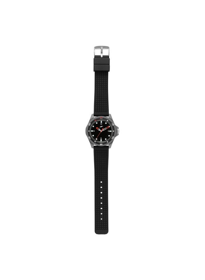 Sonata SF Sporty Black Dial Polyurethane Strap Watch for Men-7930PP23W - Image 4