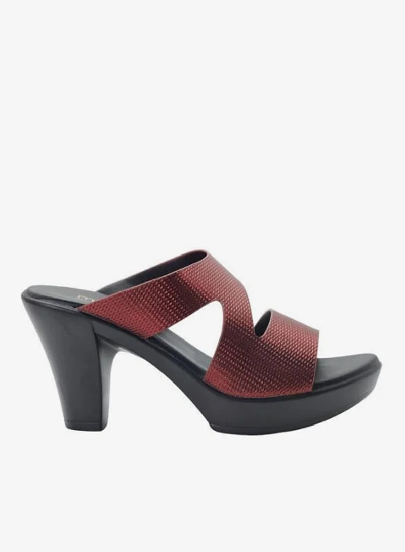 Michelle Morgan Maroon 092-3054 Michelle Morgan Ladies High Heel Sandals 514RL516 Maroon for Women | Best Price UAE