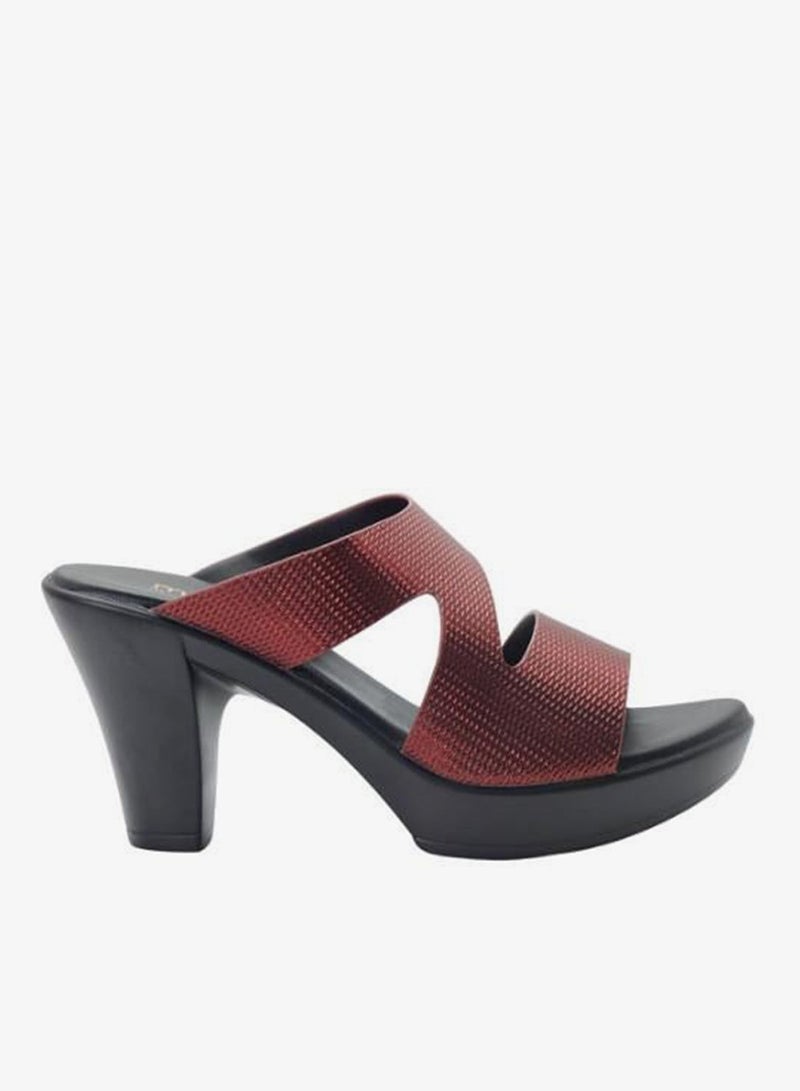 ميشيل مورجان 092-3054 Michelle Morgan Ladies High Heel Sandals 514RL516 Maroon - Image 3