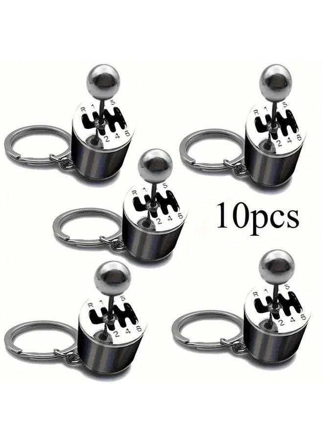 Black Gearbox Keychain 5 Pack Mini Gear Shift Stick Keyring Durable Car Accessory For Auto Enthusiast - Image 2