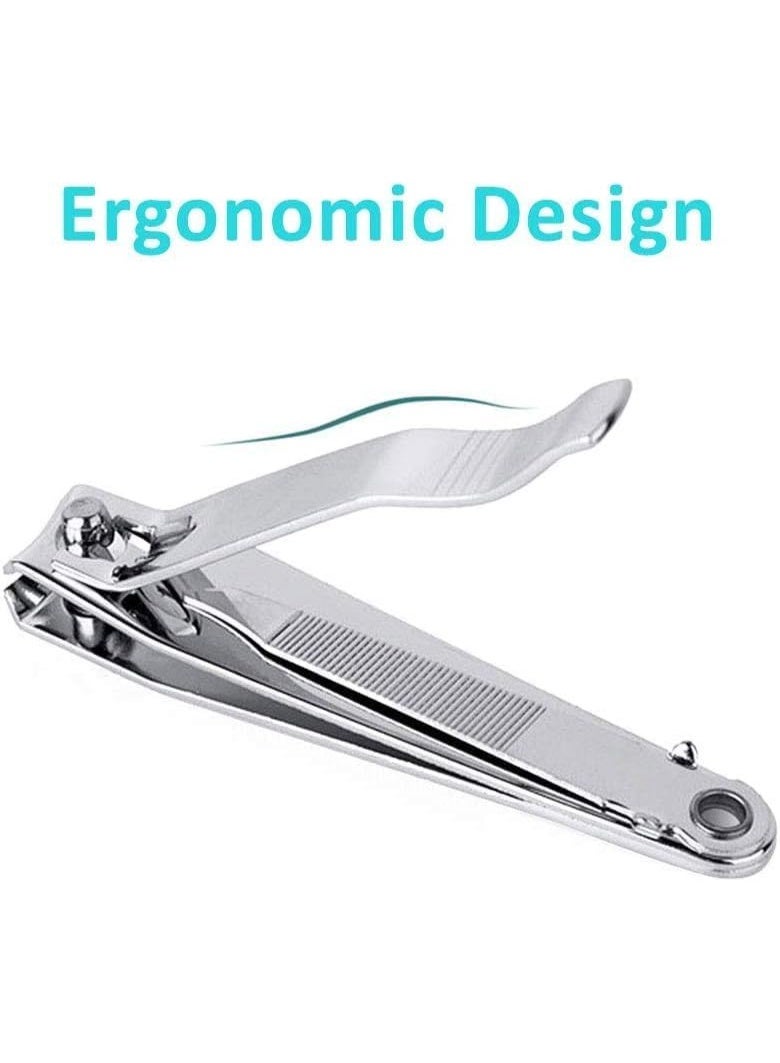 مقص أظافر فاخر من الفولاذ المقاوم للصدأ - قص دقيق وحاد لأظافر نظيفة وناعمة، لمسة نهائية أنيقة، تصميم متين للاستخدام اليومي والسفر، مناسب للرجال والنساء - Image 2