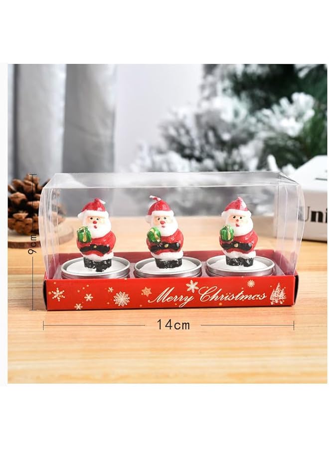 Green Tiger Christmas Candles,Christmas Decoration Candle Tea Light，Christmas Tabletop Decoration，Xmas Candles Painted Paraffin (5 Pack) - Image 3