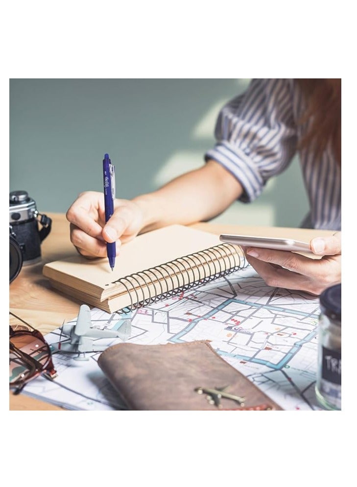 بايلوت مجموعة أقلام جل فريكسيون كليكر القابلة للسحب والمسح مكونة من 6 قطع باللون الأزرق - Image 3