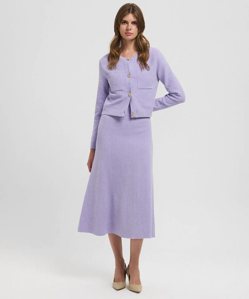 ابيكول Textured Midi Skirt