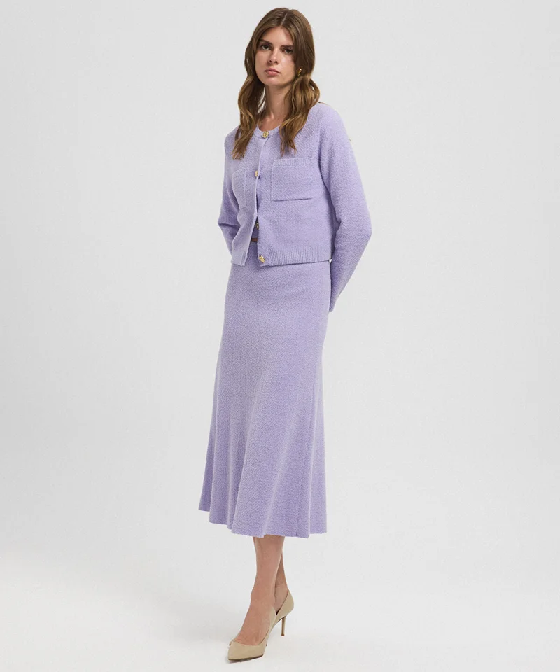 ابيكول Textured Midi Skirt