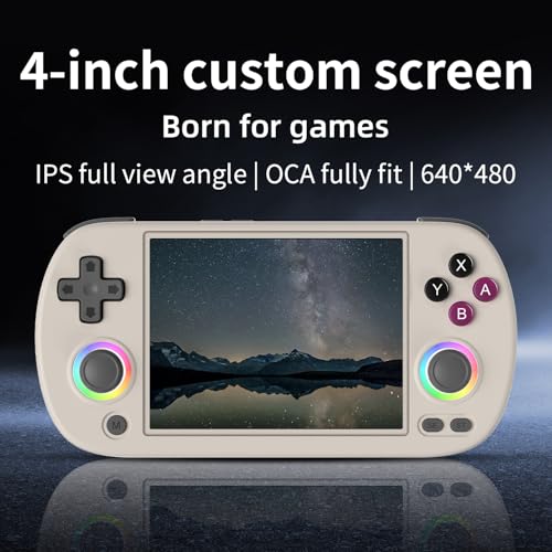 Aivuidbs RG40XX H Handheld Game Console rg40xxh Retro Gaming Console 4.0'' IPS Screen with 64G TF Card Pre-Installed Games Linux 64-bit System RG 40XX H Supports 5G WiFi Bluetooth HDMI and TV Output RG40XX - Image 2
