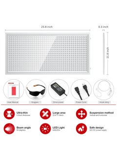 Ru syanl Red Light Therapy Panel Deep Red 660nm and Near Infrared 850nm Light Combo(646 LEDs)  - Image 5