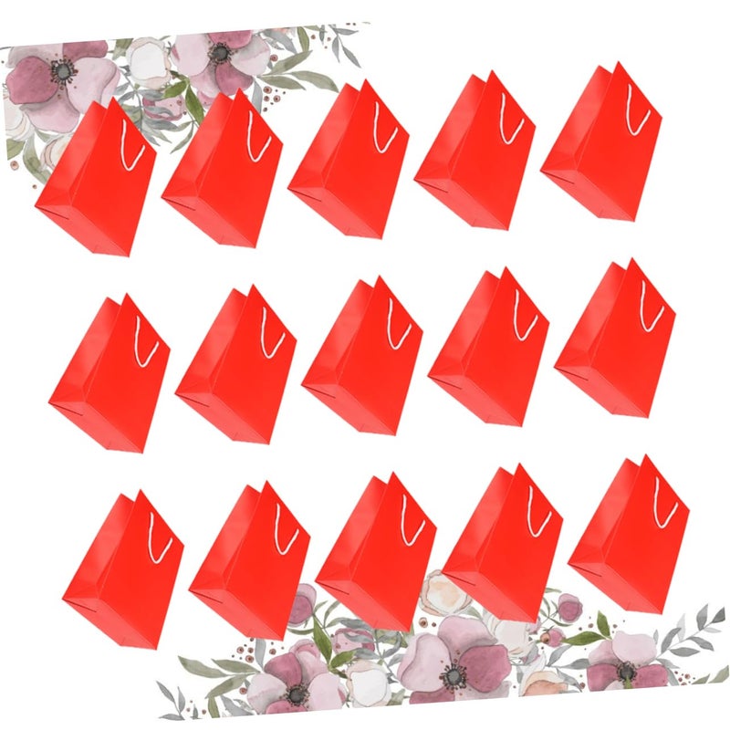 Red Chinese New Year Gift Bags With Handles 15 Pcs For Candy Toys Small Items - Image 4