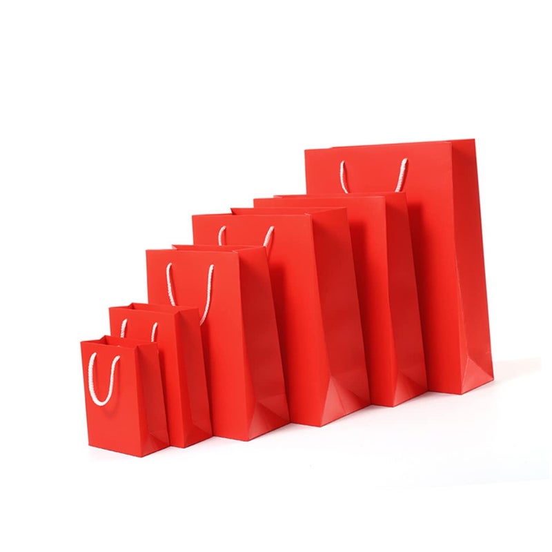 Red Chinese New Year Gift Bags With Handles 15 Pcs For Candy Toys Small Items - Image 5