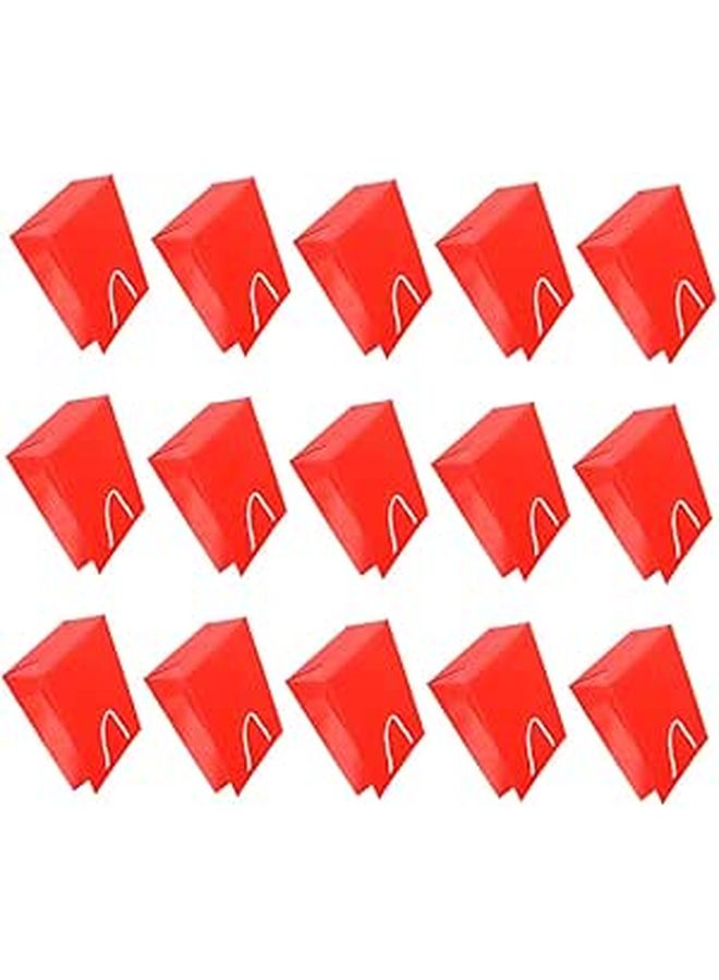 Red Chinese New Year Gift Bags With Handles 15 Pcs For Candy Toys Small Items - Image 1