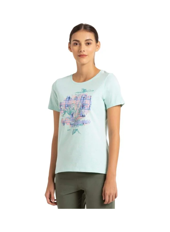 Jockey Blue tint Melange Women T Shirt for Women | Best Price UAE