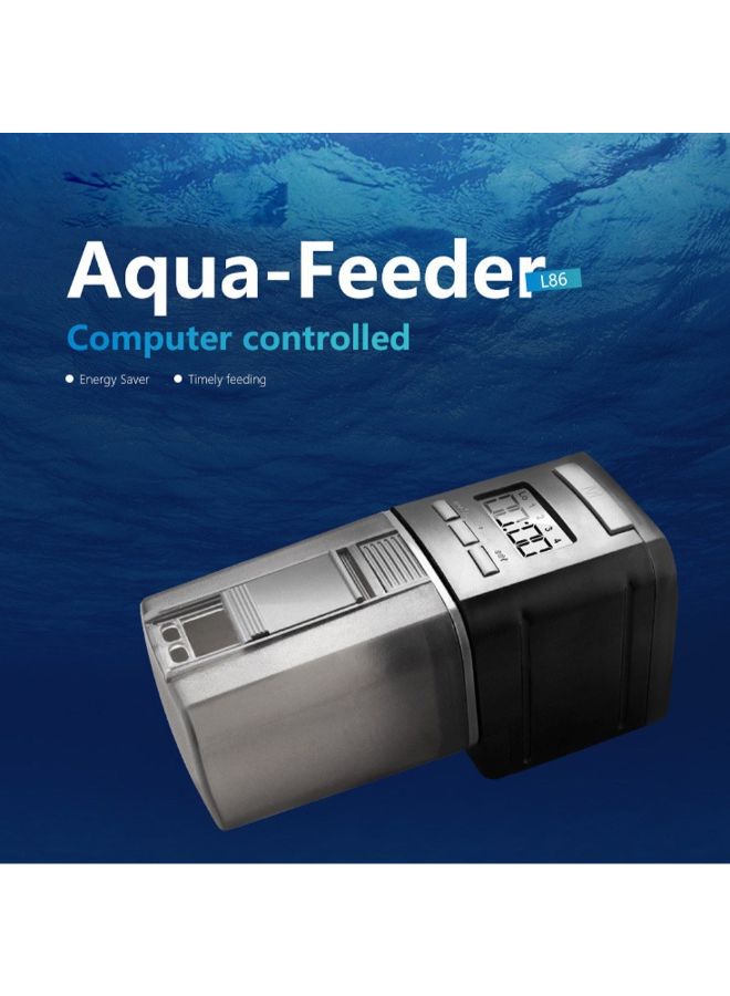 NIBEMINENT Multifunctional Fish Feeder Black 65 x 50 165mm - Image 4