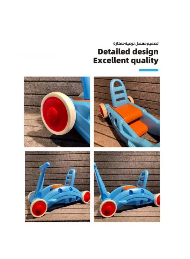 DOOKOO 3-in-1 Kids Rocking Horse u0026 Toddler Ride on Toy, Multifunctional Children Riding Toy, Slide Car for Kids, Baby Learning Walker with Interactive Features - Image 5