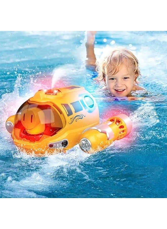 Toy Box Remote Control Boat for Pools and Lakes Toys RC Spray Gas Boat, Light Up RC Boat Water Toy, Fast RC Boats for Adults and Kids 2.4GHZ Remote Control Upgrade Swimming Pool Toy for Boys and Girls  - Image 3