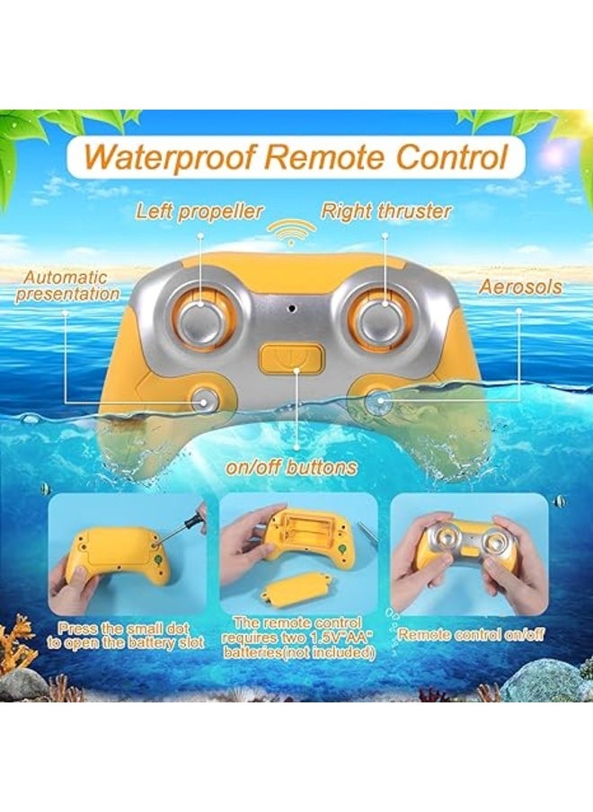 Toy Box Remote Control Boat for Pools and Lakes Toys RC Spray Gas Boat, Light Up RC Boat Water Toy, Fast RC Boats for Adults and Kids 2.4GHZ Remote Control Upgrade Swimming Pool Toy for Boys and Girls  - Image 5