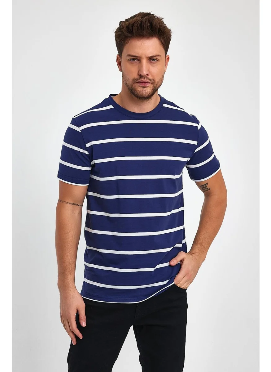 Alexander Gardi Striped Regular Fit T-Shirt E23-00148