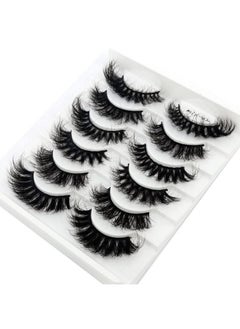 HBZGTLAD HBZGTLAD 6 Pairs False Eyelashes Cat-Eye Fluffy Faux Mink Lashes 8D Wispy Lashes Pack Dramatic Long Thick Volume Eyelashes (Mix-03)  - Image 4
