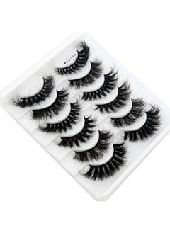 HBZGTLAD HBZGTLAD 6 Pairs False Eyelashes Cat-Eye Fluffy Faux Mink Lashes 8D Wispy Lashes Pack Dramatic Long Thick Volume Eyelashes (Mix-03)  - Image 2