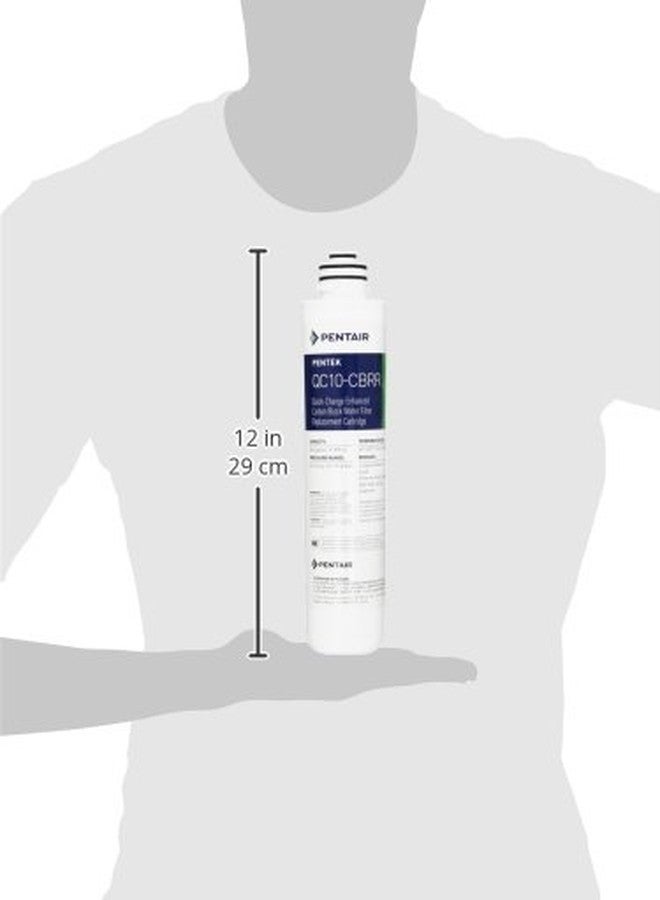 بينتيك خرطوشة بديلة لفلتر الكربون المعزز سريع التغيير من Pentair Pentek QC10-CBRR، للاستخدام في نظام ترشيح المياه Pentek QC10-CBR، بمتانة 0.5 ميكرون - Image 4