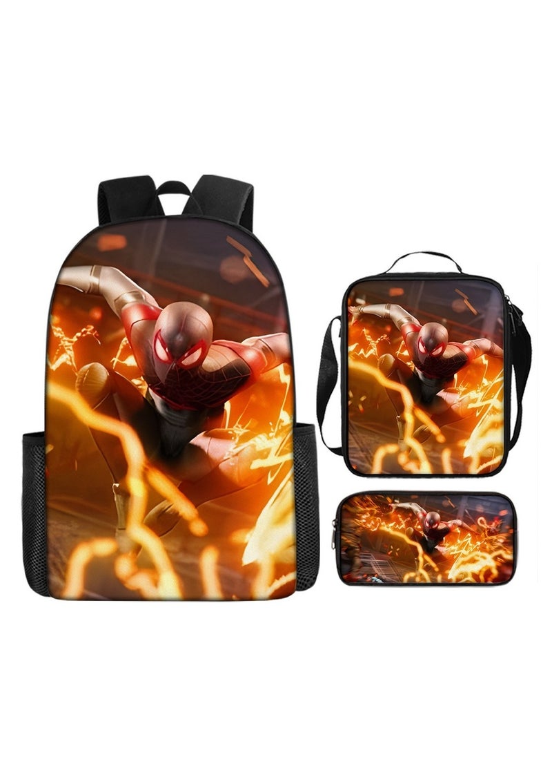 Spider-Man Spider-Man Student Backpack Three-Piece Set 29*16*42cm 