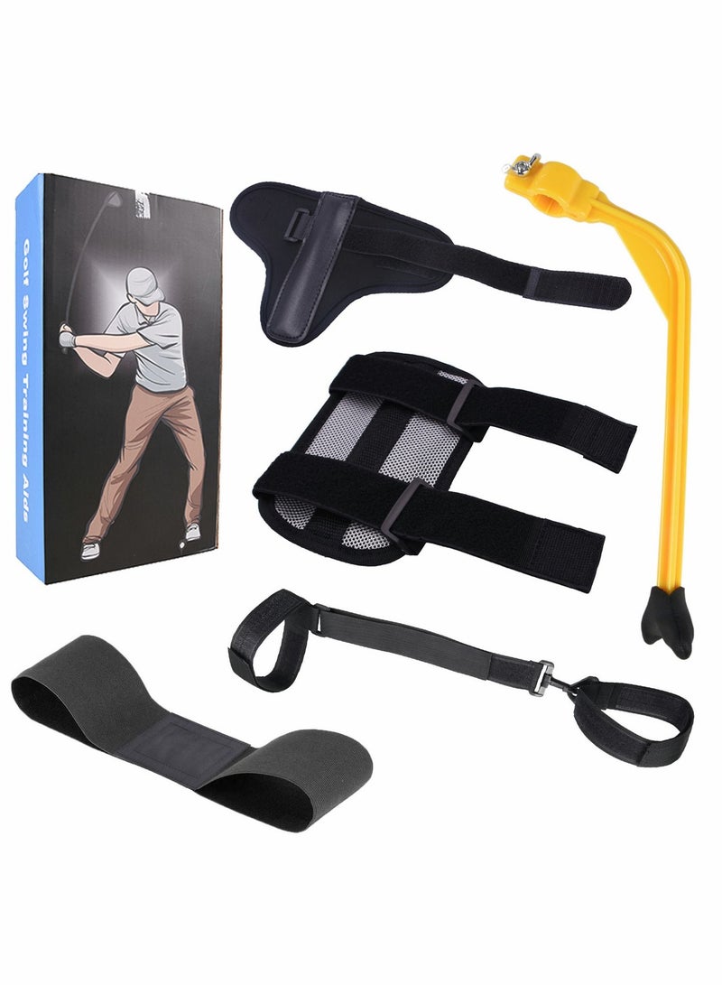 Y&D Golf Swing Training Aids Set, Trainer with Arm Band, Wrist Brace Elbow Correction, Hinge Trainer, Leg Rod Corrector for Men Women Golfer Improve Level - Image 1