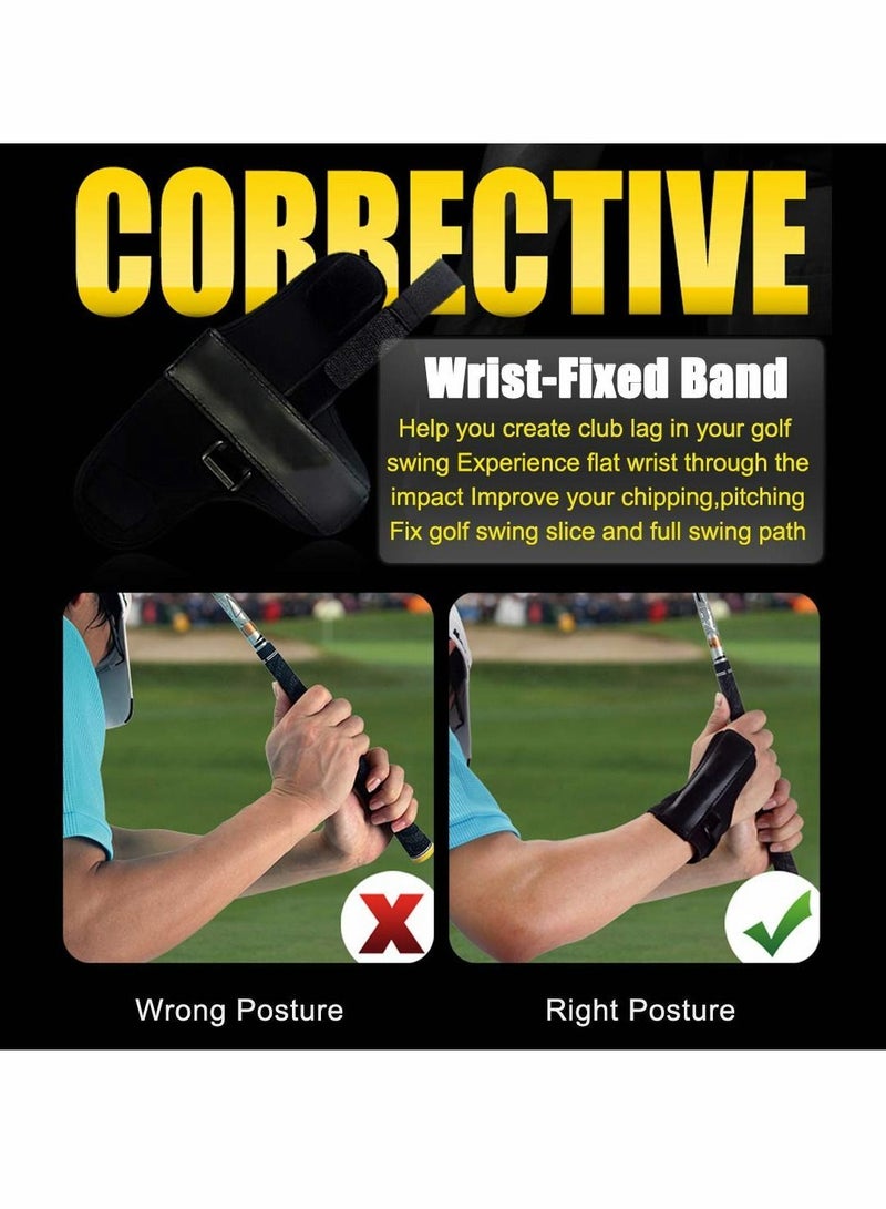 Y&D Golf Swing Training Aids Set, Trainer with Arm Band, Wrist Brace Elbow Correction, Hinge Trainer, Leg Rod Corrector for Men Women Golfer Improve Level - Image 4