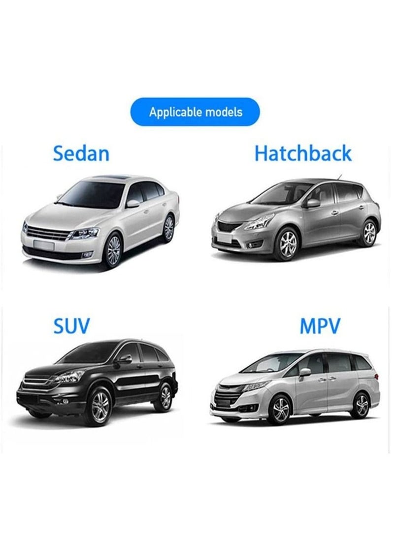 Generic - Windshield Snow Cover Car Windshield Cover for Ice and Snow 4-Layer Protection for Snow Ice UV and Frost Wiper Mirror Protector Windproof Sunshade Cover for Cars and Compact SUVs - Image 1