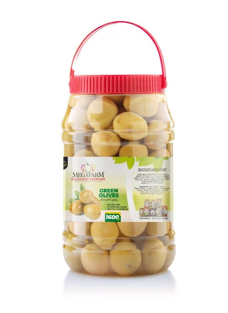 Megafarm Pickled Green Olives 1.6kg  - Image 2