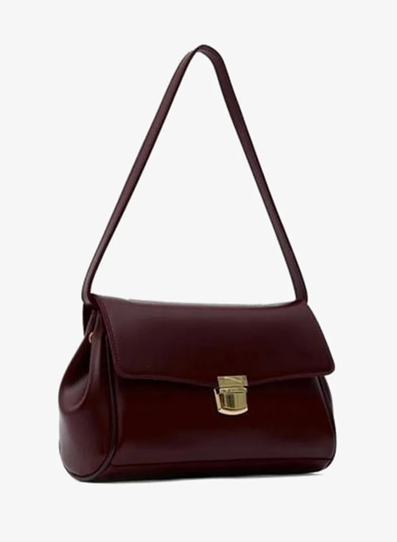 Shule Bags  Lauren City Baget Burgundy Bag. for Women | Best Price UAE