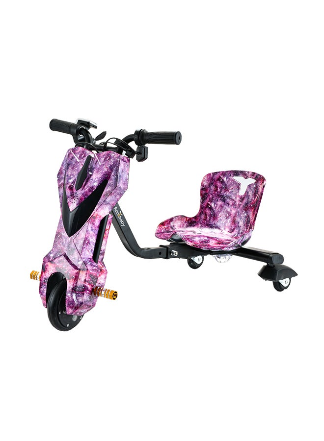Rockbaby Mini 36V High-Power 360°Children/Adult Electric Drifting Scooter-Adjustable With Bluetooth And Protective Gear 57x44x21cm Purple - Image 1