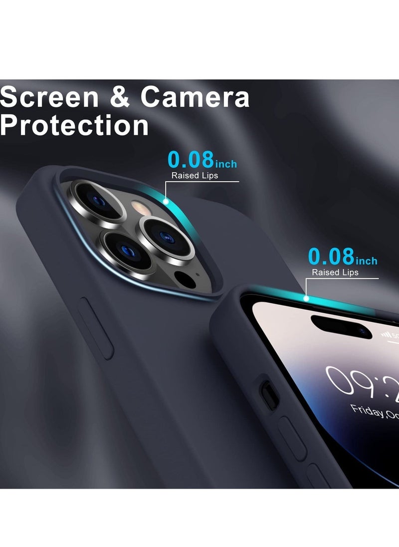 Raxoom iPhone 14 Pro Max Case with Screen Protector Soft Flexible Silicone Gel Rubber Bumper Cover Slim Fit Shockproof Protective Phone Case for iPhone 14 Pro Max - Image 4