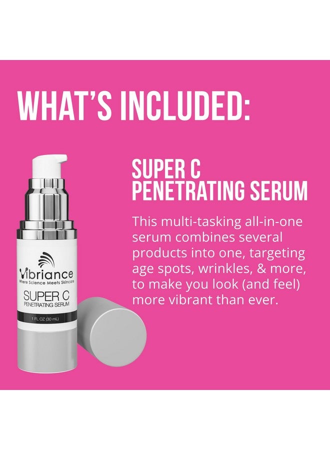 Vibriance Simple Skincare Essentials Bundle Super C Vitamin C Serum & Sheer Zinc Spf 50 Sunscreen Skincare Set Nourish Protect And Illuminate - Image 3