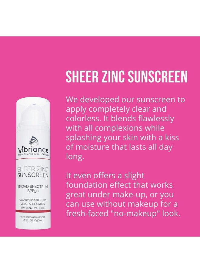 Vibriance Simple Skincare Essentials Bundle Super C Vitamin C Serum & Sheer Zinc Spf 50 Sunscreen Skincare Set Nourish Protect And Illuminate - Image 4