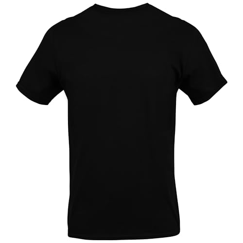 Gildan Men's Crew T-Shirts, Multipack, Style G1100, Black (6-Pack), Small - Image 4