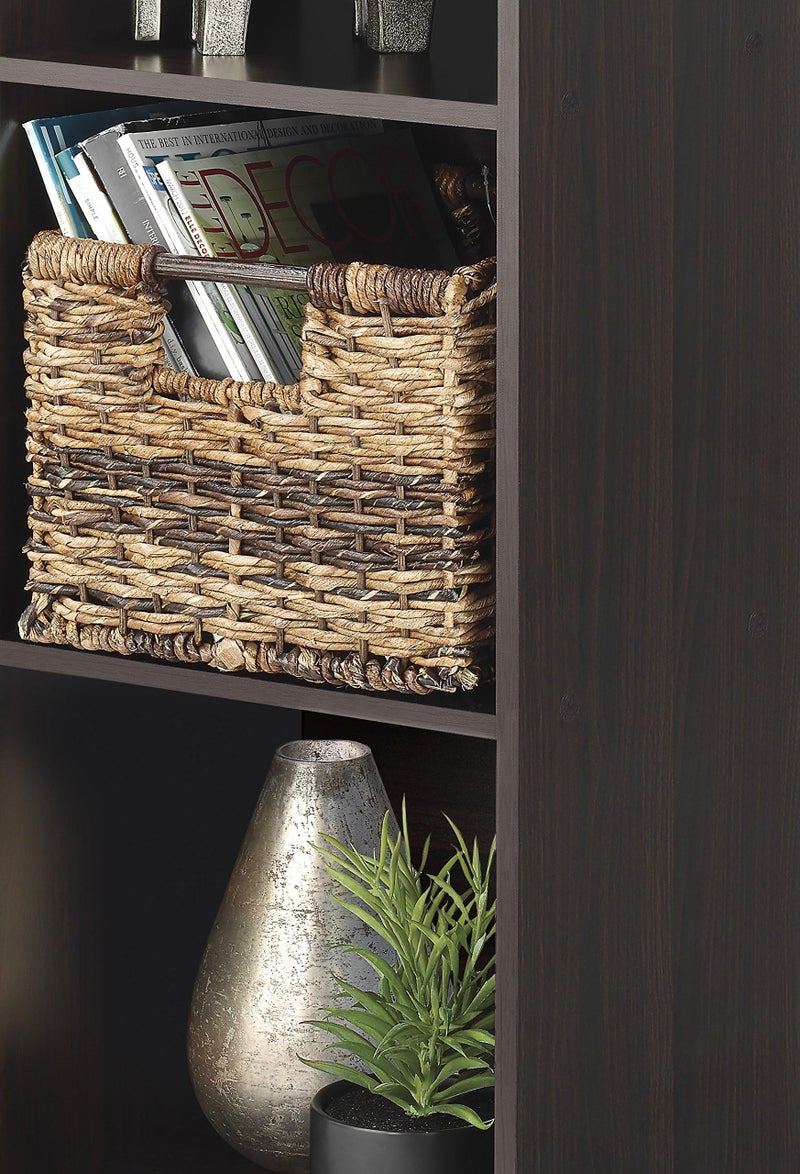 Whitmor 3 Cube Bookcase, 3 Tier Stackable MDF Bookself, Open Storage Display Organizer, Storage Cabinet for Living Room, Bedroom, Home, Office, 12.2" L x 11.7" W x 35.6" H, Espresso - Image 3