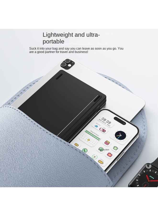 بي.أو.دب لوحة مفاتيح بلوتوث قابلة للطي لاسلكية صامتة للنساء متوافقة مع Apple Ipad هاتف محمول لوحي كمبيوتر محمول - Image 4